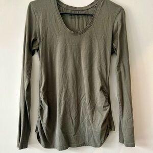 Pact Green Fitted Long Sleeve T-Shirt